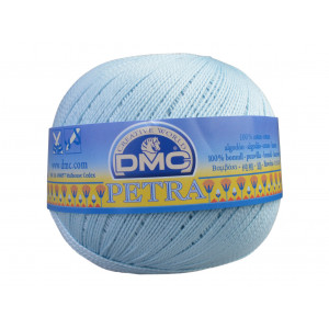 DMC Petra Nr. 5 Häkelgarn Unicolor 54463 Babyblau von DMC