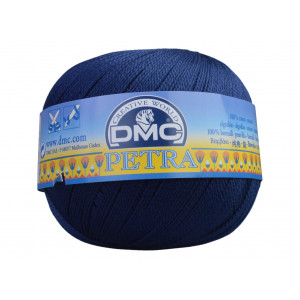 DMC Petra Nr. 8 Häkelgarn Unicolor 5823 Marineblau von DMC