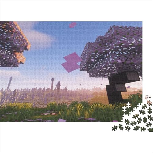 “3DMinecraft Gedrucktes Puzzle Für Kinder – 500 Teile, Abenteuer Im Pixelstil Mit Helden-Action, Kreatives Geschenk”1000pcs (75x50cm) von DMIRAVTON