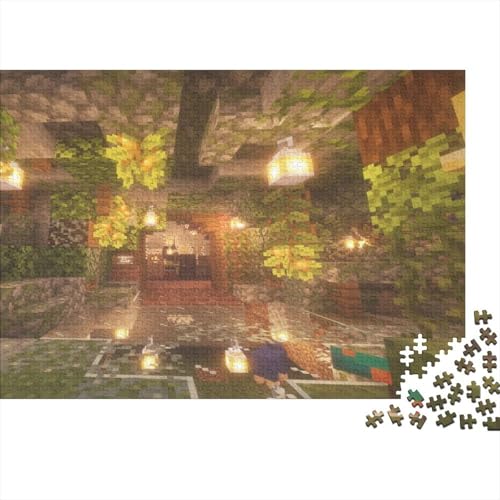 “3DMinecraft Gedrucktes Puzzle Für Kinder – 500 Teile, Abenteuer Im Pixelstil Mit Helden-Action, Kreatives Geschenk”1000pcs (75x50cm) von DMIRAVTON