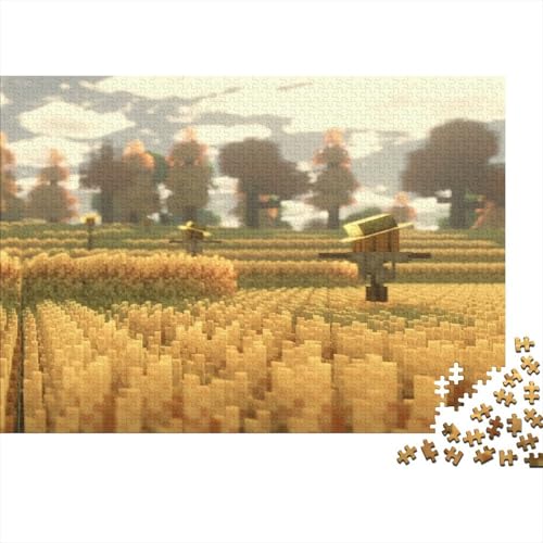 “3DMinecraft Gedrucktes Puzzle Für Kinder – 500 Teile, Abenteuer Im Pixelstil Mit Helden-Action, Kreatives Geschenk”1000pcs (75x50cm) von DMIRAVTON