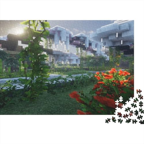 “3DMinecraft Gedrucktes Puzzle Für Kinder – 500 Teile, Abenteuer Im Pixelstil Mit Helden-Action, Kreatives Geschenk”1000pcs (75x50cm) von DMIRAVTON