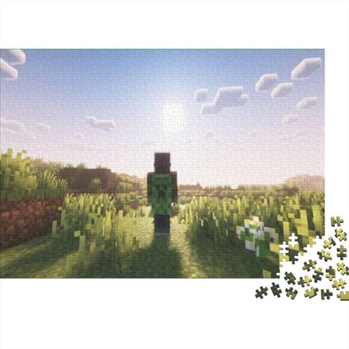 “3DMinecraft Gedrucktes Puzzle Für Kinder – 500 Teile, Abenteuer Im Pixelstil Mit Helden-Action, Kreatives Geschenk”1000pcs (75x50cm) von DMIRAVTON