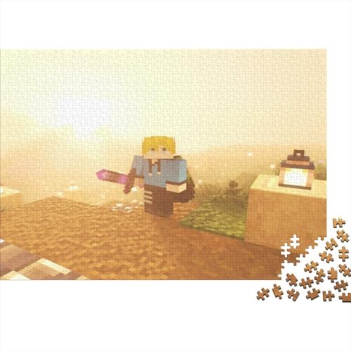 “3DMinecraft Gedrucktes Puzzle Für Kinder – 500 Teile, Abenteuer Im Pixelstil Mit Helden-Action, Kreatives Geschenk”300pcs (40x28cm) von DMIRAVTON