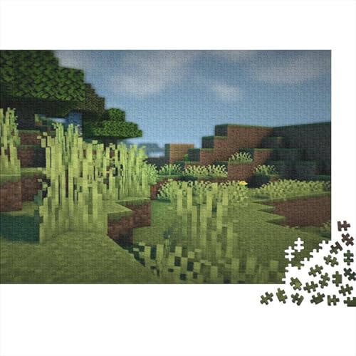 “3DMinecraft Gedrucktes Puzzle Für Kinder – 500 Teile, Abenteuer Im Pixelstil Mit Helden-Action, Kreatives Geschenk”300pcs (40x28cm) von DMIRAVTON