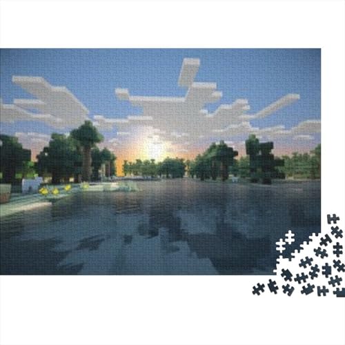 “3DMinecraft Gedrucktes Puzzle Für Kinder – 500 Teile, Abenteuer Im Pixelstil Mit Helden-Action, Kreatives Geschenk”300pcs (40x28cm) von DMIRAVTON