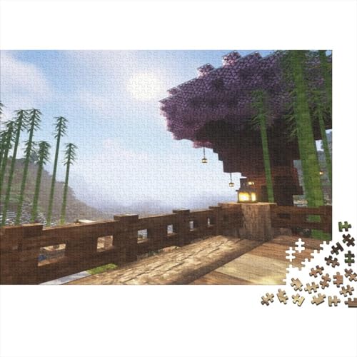 “3DMinecraft Gedrucktes Puzzle Für Kinder – 500 Teile, Abenteuer Im Pixelstil Mit Helden-Action, Kreatives Geschenk”300pcs (40x28cm) von DMIRAVTON