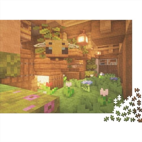 “3DMinecraft Gedrucktes Puzzle Für Kinder – 500 Teile, Abenteuer Im Pixelstil Mit Helden-Action, Kreatives Geschenk”300pcs (40x28cm) von DMIRAVTON