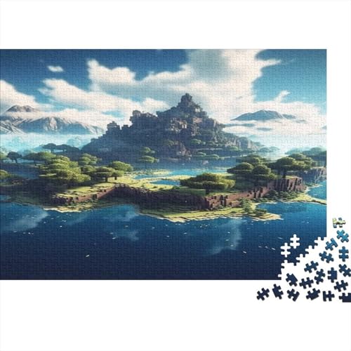 “3DMinecraft Gedrucktes Puzzle Für Kinder – 500 Teile, Abenteuer Im Pixelstil Mit Helden-Action, Kreatives Geschenk”300pcs (40x28cm) von DMIRAVTON