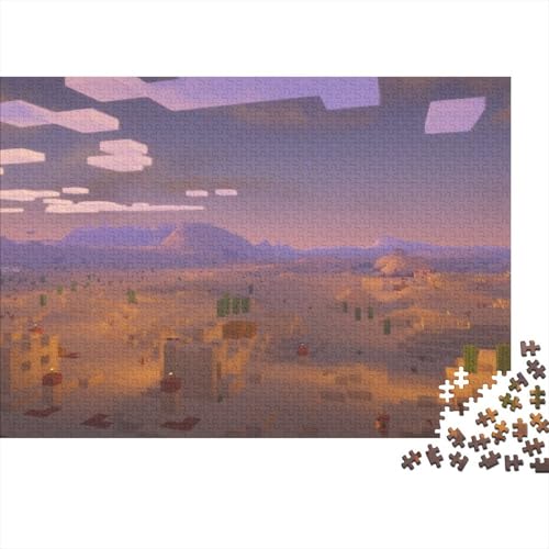 “3DMinecraft Gedrucktes Puzzle Für Kinder – 500 Teile, Abenteuer Im Pixelstil Mit Helden-Action, Kreatives Geschenk”300pcs (40x28cm) von DMIRAVTON