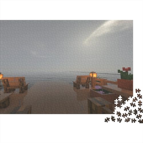 “3DMinecraft Gedrucktes Puzzle Für Kinder – 500 Teile, Abenteuer Im Pixelstil Mit Helden-Action, Kreatives Geschenk”300pcs (40x28cm) von DMIRAVTON