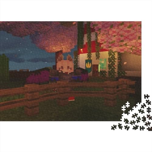 “3DMinecraft Gedrucktes Puzzle Für Kinder – 500 Teile, Abenteuer Im Pixelstil Mit Helden-Action, Kreatives Geschenk”500pcs (52x38cm) von DMIRAVTON