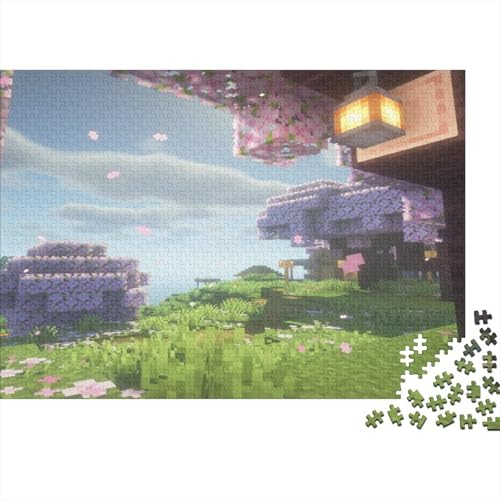 “3DMinecraft Gedrucktes Puzzle Für Kinder – 500 Teile, Abenteuer Im Pixelstil Mit Helden-Action, Kreatives Geschenk”500pcs (52x38cm) von DMIRAVTON