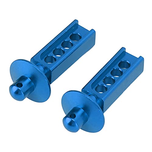 Aluminium-RC-Upgrade-Teile FÜR TRAXXAS Mini E REVO Slash 1/16 HÖHENVERSTELLBARER VORDERKÖRPERPFOSTEN STABILE Leistung (Blau) von DMLENGOIN