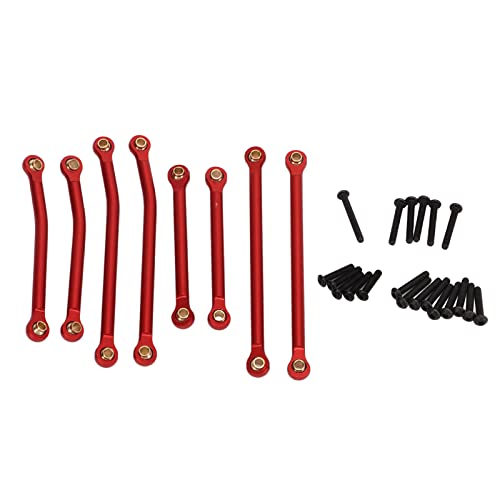 Aluminiumlegierung RC -Verknüpfungs -Kit hohe Clearance -Lenk -Upgrade für Traxxas 1/18 4M RC -Auto (Rot) von DMLENGOIN