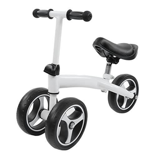 Baby Balance Bicycle niedliches sphärisches Design Kleinkind Fahrrad Walker 3 Jungen Mädchen 1-6 Jahre (Weiß) von DMLENGOIN