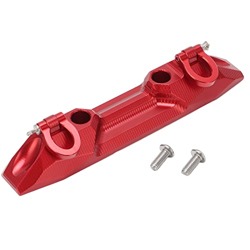 DMLENGOIN 1/10 Aluminium-Frontstoßstange E REVO 2.0 Aluminium-Frontstoßstange mit U-Haken (Rot) von DMLENGOIN