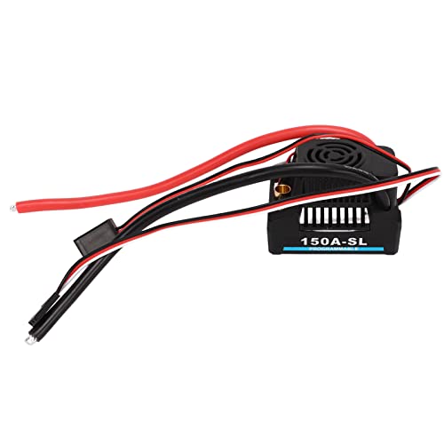 DMLENGOIN 150A bürstenloser Regler, wasserdicht, staubdicht, BEC 5A, 5,8 V, elektronischer Geschwindigkeitsregler für 1/8 RC-Car-Allwetterrennen von DMLENGOIN