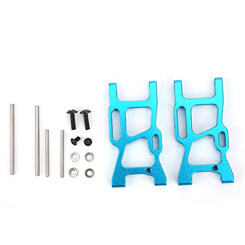 DMLENGOIN 2 Stück Aluminiumlegierung Front Lower Suspension Arm Hohe Qualität für WLtoys 1/14 144001 RC Auto Blau R1250B von DMLENGOIN