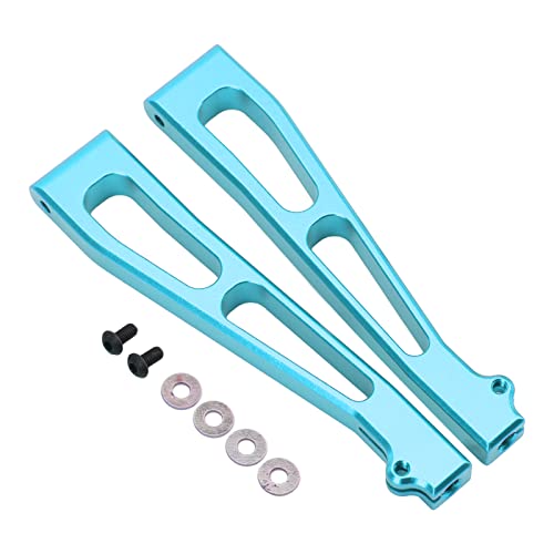 DMLENGOIN 2 Stücke RC Auto Front Upper Swing Arm Ersatz Aluminiumlegierung RC Zubehör für JLB 1/10 Truck (Blau) von DMLENGOIN