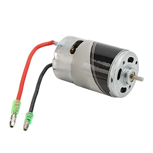 DMLENGOIN 550 bürstenloser Motor, hohe Geschwindigkeit, 12 Zähne, Zwei-Wege-Lager, Aluminiumlegierung, silberfarben, für 1/10 Climbing Car Big von DMLENGOIN