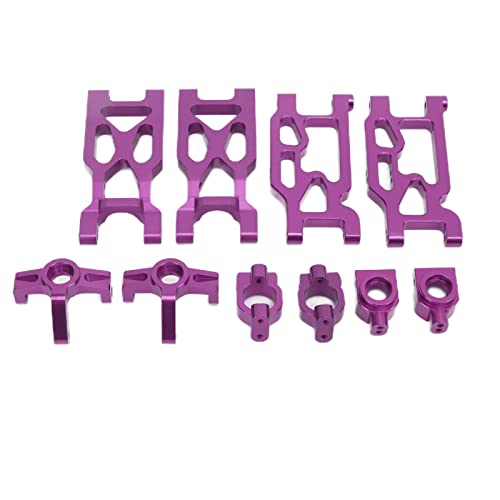 DMLENGOIN ALUMINIUMLEGIERUNG RC SCHWINGEN-Set Upgrade-KIT FÜR WLTOYS 104001 1/10 RC CAR (Violett) von DMLENGOIN