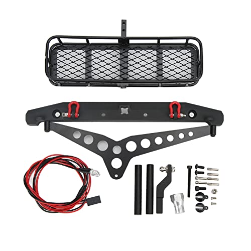 DMLENGOIN Aluminiumlegierung Heck Stoßstangenanhänger LED Kit Stabile Performance RC -Auto -Enthusiasten schwarz Farbe von DMLENGOIN