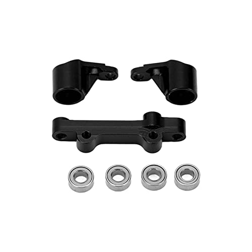 DMLENGOIN Aluminiumlegierung Lenkerbaugruppe RC -Auto -Upgrades Teile Losi 1/18 Mini T 2.0 2WD DREI Farben Lagerdesign Leichtes Gewicht (Schwarz) von DMLENGOIN