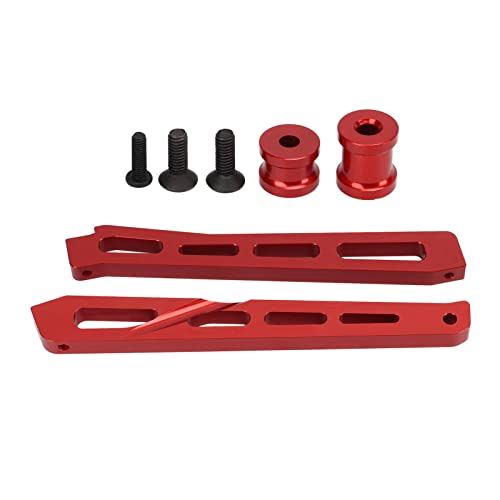 DMLENGOIN Aluminiumlegierung Metall RC Front Rear Chassis Brace Support Upgrades Teil für ARRMA 1/8 RC Car (Rot) von DMLENGOIN