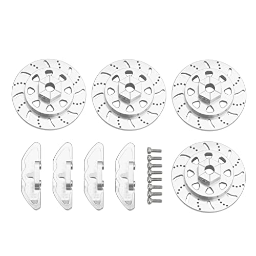 DMLENGOIN Aluminiumlegierung RC Bremsscheiben -Bremssättel Upgrade -Kit für Axial RBX10 RC -Auto (Plata) von DMLENGOIN