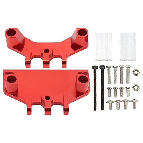 DMLENGOIN Aluminiumlegierung vorne und hinten Spurstangensockel RC Auto Servo Link Halterung MN86K MN86KS MN86 MN86S 1/12 RC Autos Zubehör (Rot) von DMLENGOIN