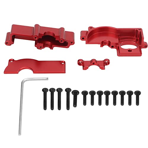 DMLENGOIN Aluminiumlegierungsgetriebe Häusermotor -Set für Latrax Teton Upgrade -Teile für 1/18 RC -Auto geeignet (Rot) von DMLENGOIN