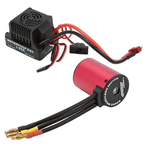 DMLENGOIN Bürstenloser Motor ESC Combo Set hohes Drehmoment wasserdichtes Aluminiumgehäuse für 1/10 RC -Auto -Upgrade -Teile von DMLENGOIN