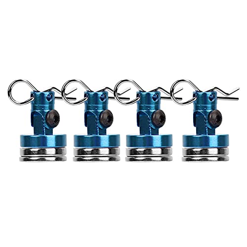 DMLENGOIN Magnetische unsichtbare Säule 4PCS für RC Car SCX10 4WD HSP 1/10 mit Schlitzen (Blau) von DMLENGOIN