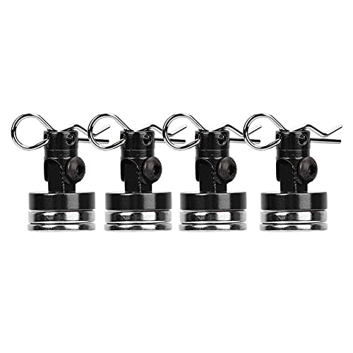 DMLENGOIN Magnetische unsichtbare Säule 4PCS für RC Car SCX10 4WD HSP 1/10 mit Schlitzen (Schwarz) von DMLENGOIN