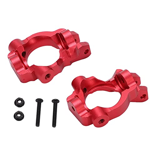 DMLENGOIN Metall-Front-C-Naben-Spindelträger, Upgrade, CNC-Bearbeitung, leicht, für Losi Lasernut U4 1/10 RC-Auto (Rot) von DMLENGOIN