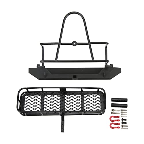 DMLENGOIN Metall hinteren Stoßstange -Upgrade -Teile Kletterwagen RC Heck Stoßstange für 4 SCX10 90046 SCX10III 90047 1/10 RC von DMLENGOIN