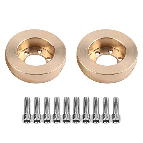 DMLENGOIN Premium CNC bearbeitetes Messing internes Gegengewicht für RC Crawler Auto Wheel Hub 1,9/2,2 Zoll von DMLENGOIN