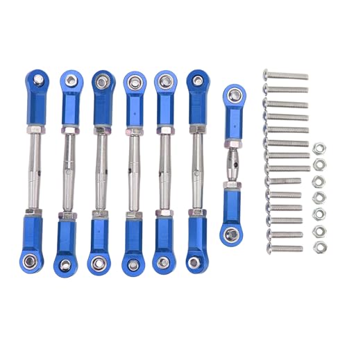 DMLENGOIN RC Aluminiumlegierung Praktische Metallstangenstange Set kurzer LKW für 1/10 LKW (Blue) von DMLENGOIN