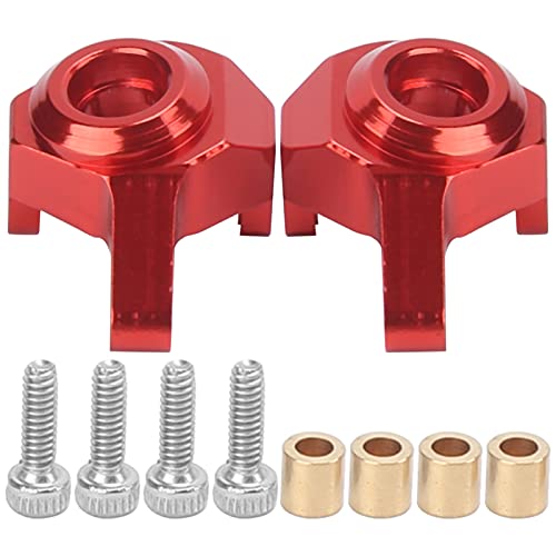 DMLENGOIN RC -Aluminiumlenker -Lenkbecher -Knöchel -Upgrade -Teile für axiale SCX24 90081 1/24 RC -Autozubehör (Red) von DMLENGOIN