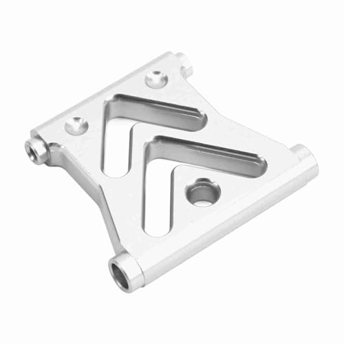 DMLENGOIN RC Auto Frontblende Aluminiumlegierung Starke Dämpfung Zubehör Upgrade 1/10 Fernbedienung Fahrzeuge Axial RBX10 (Silber) von DMLENGOIN