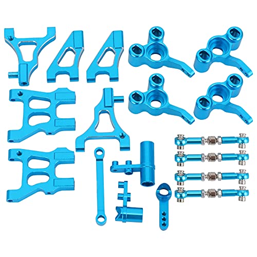 DMLENGOIN RC -Auto -Upgrade -Set starker korrosionsbeständiger Metall -Verbesserter Teil für HSP 94122 8 Teile Set RC Accessoires (Blue) von DMLENGOIN