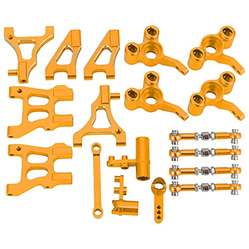 DMLENGOIN RC -Auto -Upgrade -Set starker korrosionsbeständiger Metall -Verbesserter Teil für HSP 94122 8 Teile Set RC Accessoires (Golden) von DMLENGOIN