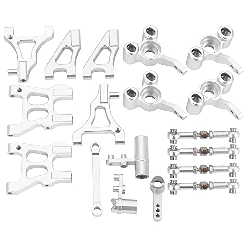 DMLENGOIN RC -Auto -Upgrade -Set starker korrosionsbeständiger Metall -Verbesserter Teil für HSP 94122 8 Teile Set RC Accessoires (Silver) von DMLENGOIN