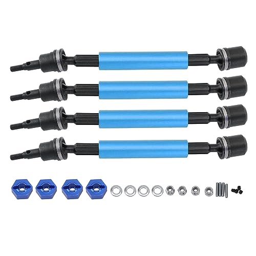 DMLENGOIN RC -Auto vorne hinten universelle Antriebswelle Achse mit Stecker Fernbedienungssteuerautoantriebswelle für arrma 1/10 (Blau) von DMLENGOIN