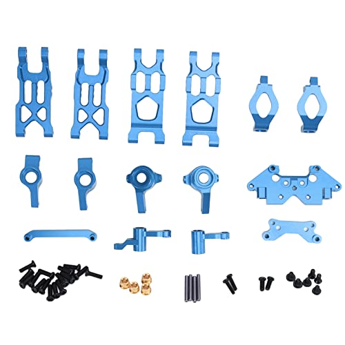 DMLENGOIN RC -Autolenker -Baugruppen -Set Aluminiumlegierung Lenkteile Set HBX 1/18 18859 18858 18857 18856 RC Car Premium Langlebigkeit Verbesserung der Leistung (Blau) von DMLENGOIN