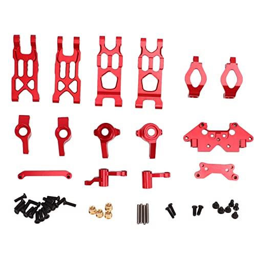 DMLENGOIN RC -Autolenker -Baugruppen -Set Aluminiumlegierung Lenkteile Set HBX 1/18 18859 18858 18857 18856 RC Car Premium Langlebigkeit Verbesserung der Leistung (Rot) von DMLENGOIN