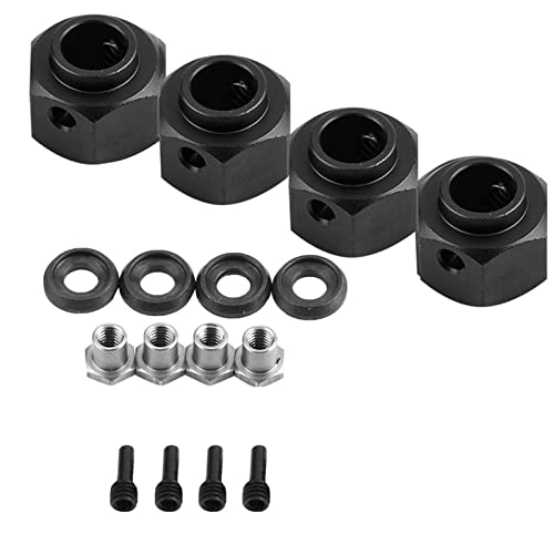 DMLENGOIN RC -Autoräder vergrößern Adapterleistung Upgrade Kit -4 D90 SCX10 1/10 Auto (Schwarz) von DMLENGOIN