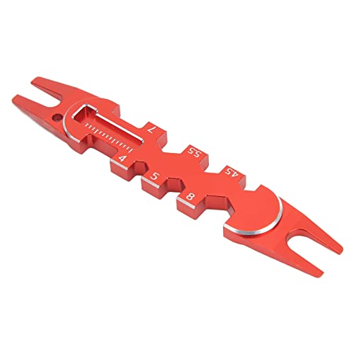 DMLENGOIN RC -Ballentferner Effizienter Aluminiumlegierung Werkzeug Fernbedienungssteuerungen Reparaturgröße 4mm 5,5 mm 7 mm 8mm (Red) von DMLENGOIN