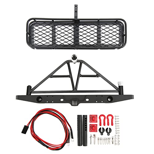 DMLENGOIN RC-CAR-Metall-HECKSTOßSTANGE LED-Rack-KIT ROBUST KOMPATIBILITÄT FÜR 4 SCX10-LANDSCHAFTEN von DMLENGOIN